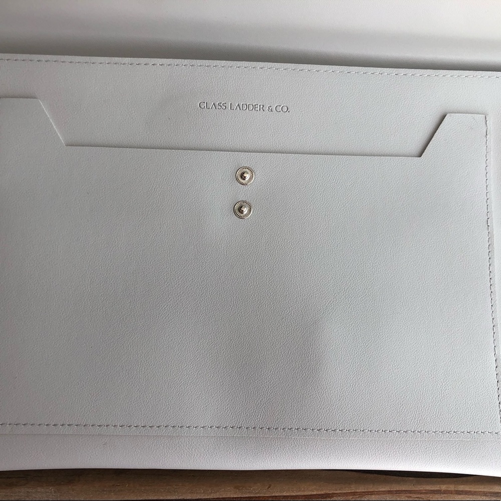 Glass Ladder & Co Megan Portfolio Clutch Purse Vegan Leather Professional Office